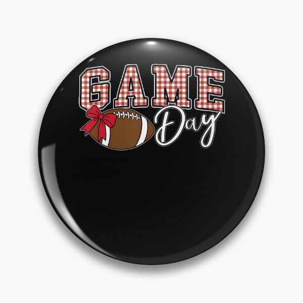 Item preview, Sport Game Day Red Gingham Football Vibes Cheer Mama Mom  designed and sold by Alzasshop.