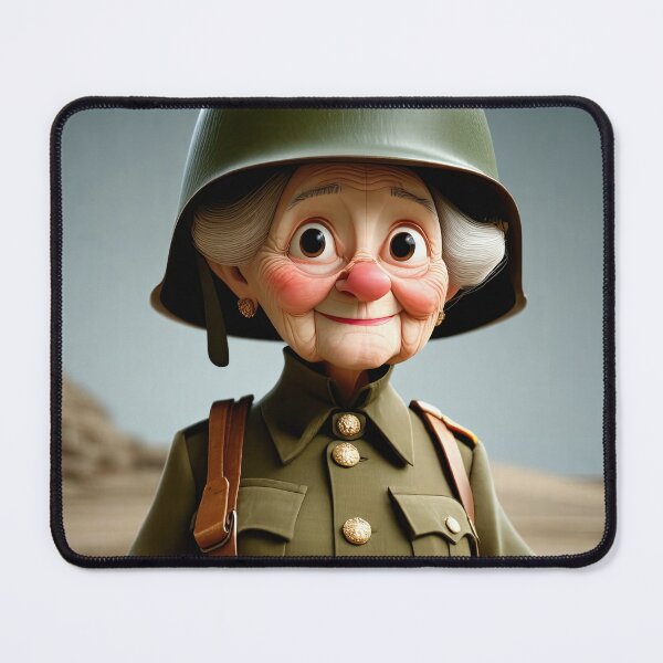 Item preview, Old Fart as an army recruit designed and sold by Colin Bentham.