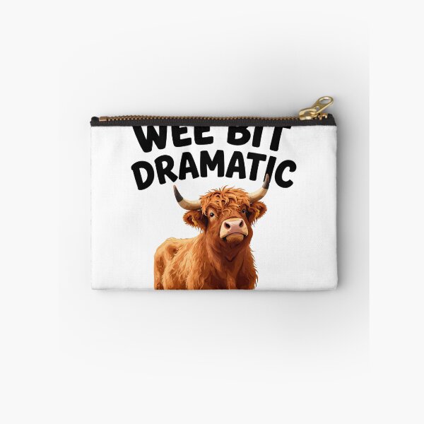 Item preview, Wee Bit Dramatic Highland Cow designed and sold by ArtlightStudio.