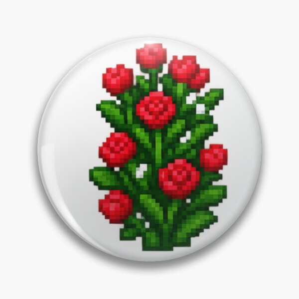 Item preview, Rose bush pixel art designed and sold by vitrar.