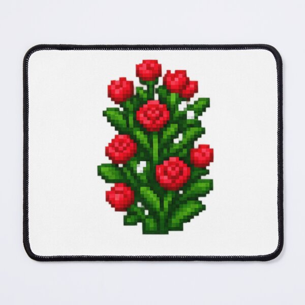 Item preview, Rose bush pixel art designed and sold by vitrar.