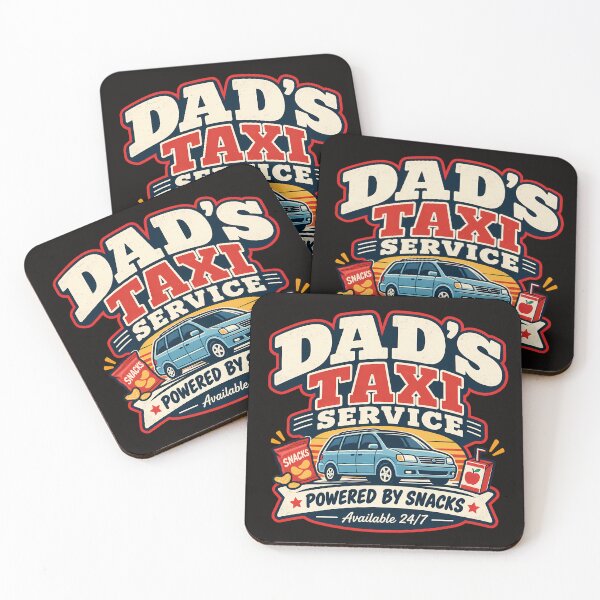Item preview, Dad's Taxi Service – Powered by Snacks designed and sold by MiSuPa Studio.