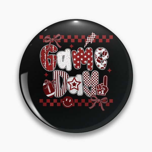 Item preview, Preppy Game Day Football Girly Bow Team Spirit Girls Maroon designed and sold by Alzasshop.
