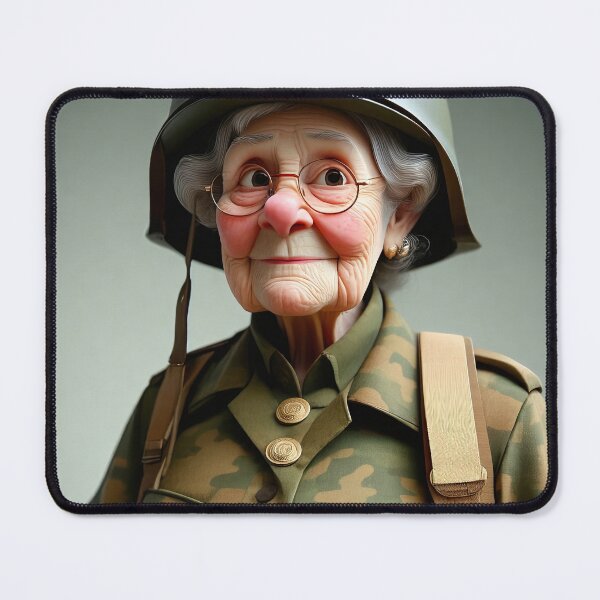 Item preview, Old Fart as an army recruit designed and sold by Colin Bentham.
