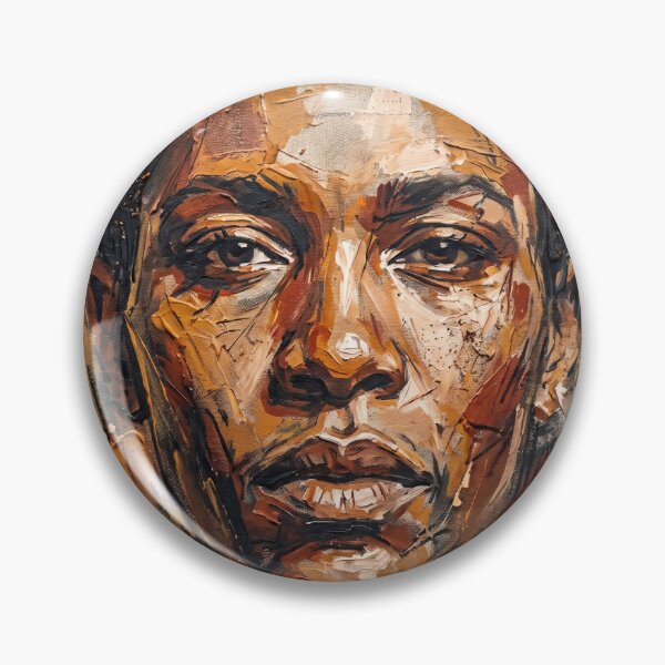 Item preview, Textured Mixed Media Portrait Art designed and sold by ArtlightStudio.
