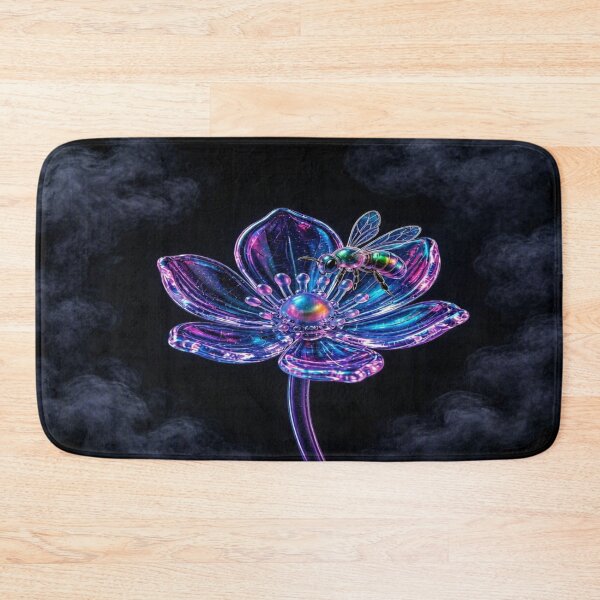 Item preview, Holographic Cyber Flower and Futuristic Bee designed and sold by Breezes-of-Ida.
