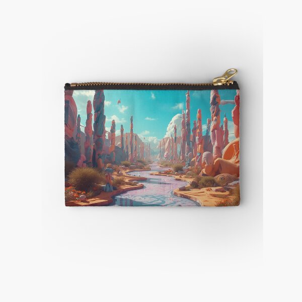 Item preview, Abstract landscape of a river in an abstract universe designed and sold by Mariyana-Design.
