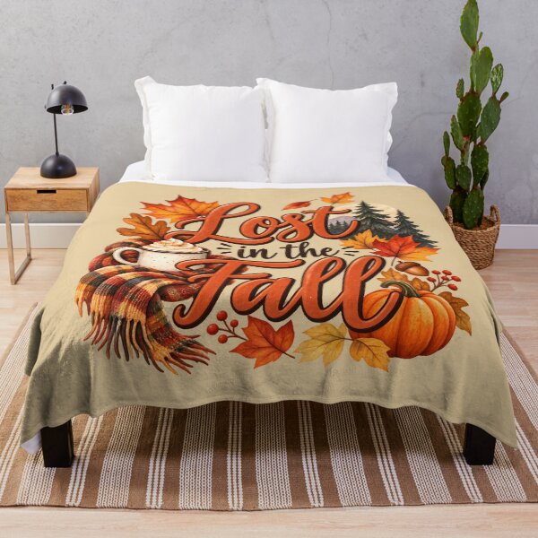 Item preview, Lost in the Fall – Cozy Autumn Pumpkin & Forest designed and sold by blankTeeShirt.
