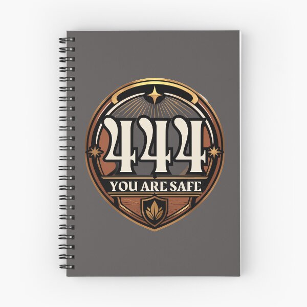 Item preview, 444 You Are Safe Angel Number Protection Quote designed and sold by CosmicQuietStudio.