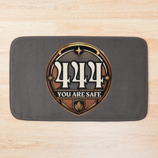 Item preview, 444 You Are Safe Angel Number Protection Quote designed and sold by CosmicQuietStudio.