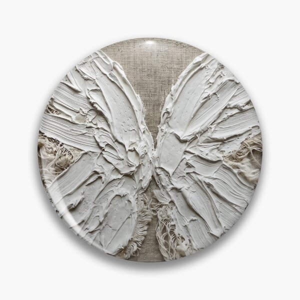 Item preview, White Abstract Angel Wings Art designed and sold by ArtlightStudio.