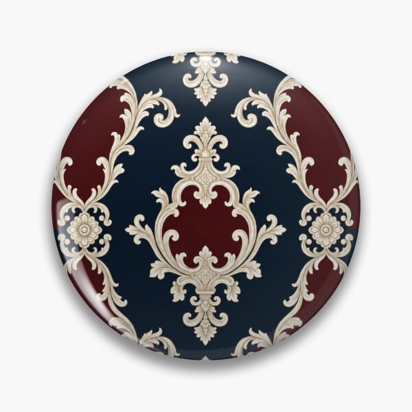Item preview, Burgundy & Midnight Blue Baroque designed and sold by DesignsByPrnces.