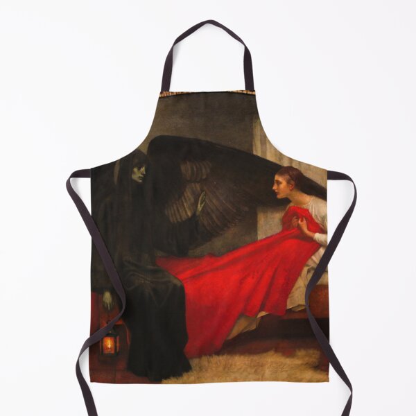 Item preview, Death and the Maiden Art Nouveau (Modern), Symbolist, and Late Pre-Raphaelite portrait painting by Marianne Stokes, circa 1908 designed and sold by Jéanpaul  Ferro.