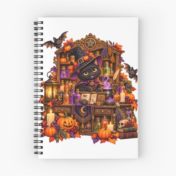 Item preview, Mystical Cat Apothecary – Magical Potions & Halloween designed and sold by Clothes With Smiling Animals Walt Gral.