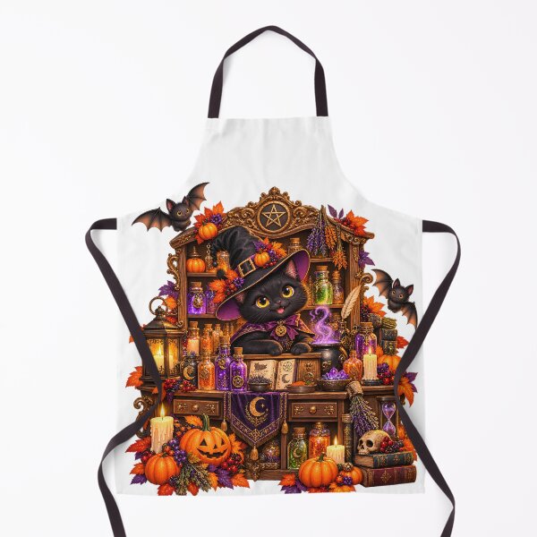 Item preview, Mystical Cat Apothecary – Magical Potions & Halloween designed and sold by Clothes With Smiling Animals Walt Gral.