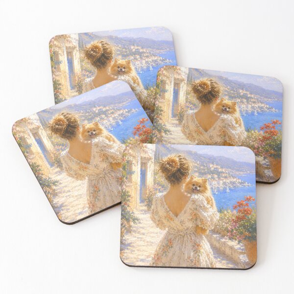Item preview, Mediterranean Sunshine & Pomeranian Dreams designed and sold by ArcanaAbsolute.