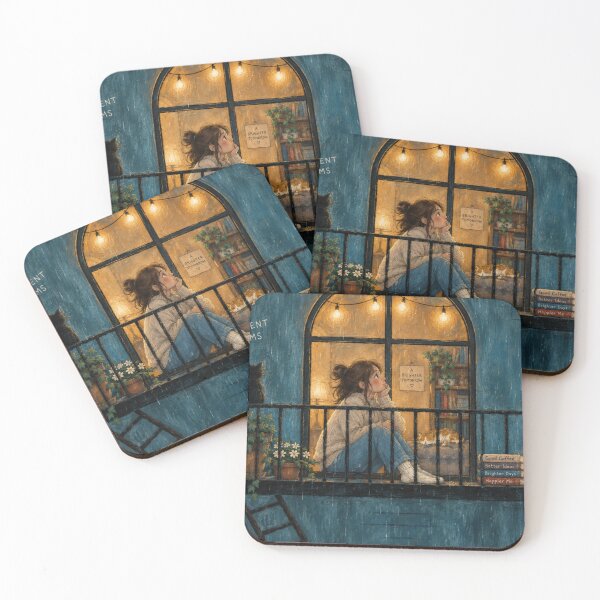 Item preview, Cozy Rainy Night designed and sold by timiparkerart.