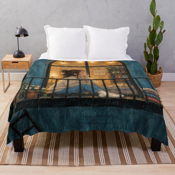 Item preview, Cozy Rainy Night designed and sold by timiparkerart.