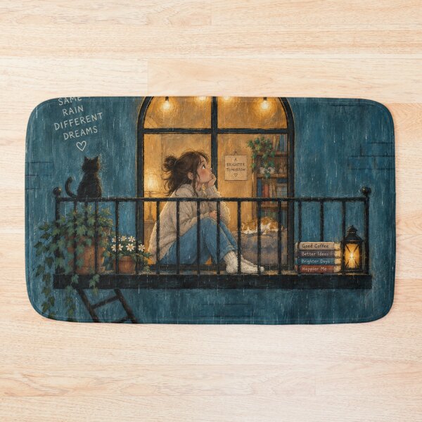 Item preview, Cozy Rainy Night designed and sold by timiparkerart.
