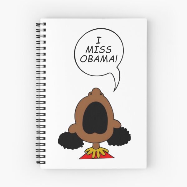 Item preview, I Miss Obama Funny Political Cartoon Style Design for Humor and Nostalgia designed and sold by Barbara Souza.