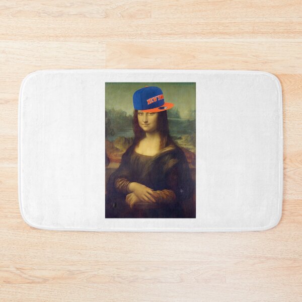 Item preview, Mona Lisa Inspired Artwork with Knicks Basketball Theme designed and sold by sadisto.