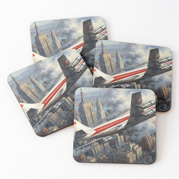 Item preview, TWA Boeing 707 New York City Illustration designed and sold by Airpower Art.