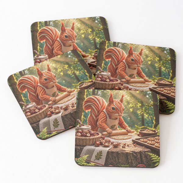 Item preview, Squirrel Baking Cookies in the Forest designed and sold by JUTElCONIC.