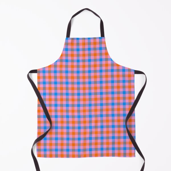 Item preview, Blue And Orange Gingham Check Pink designed and sold by PatternTitan.