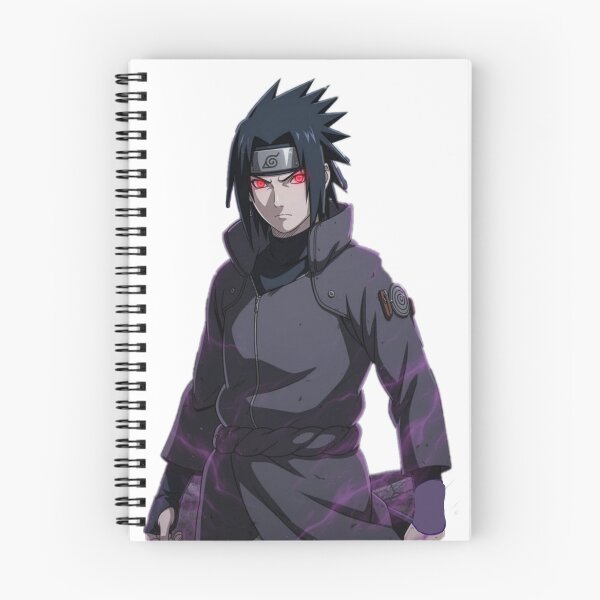 Item preview, Dark Anime Ninja Red Eyes Sticker - Spiky Hair Headband Character designed and sold by Anime_stickers.