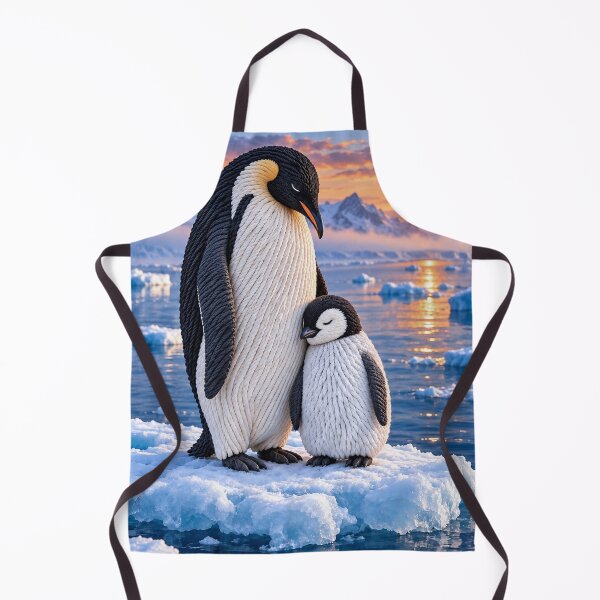 Item preview, Penguin Mother and Chick on Ice designed and sold by JUTElCONIC.