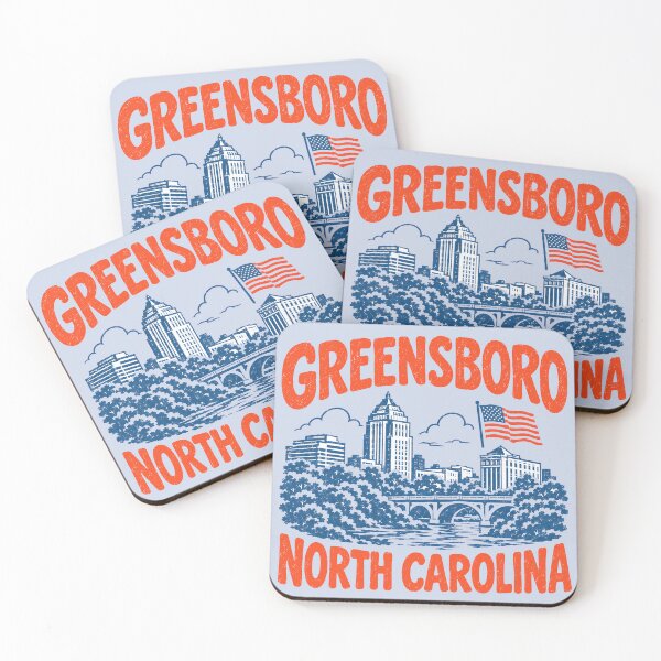 Item preview, Greensboro North Retro City designed and sold by HowToCanadian.