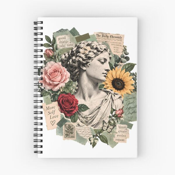 Item preview, Vintage Floral Collage Aesthetic Boho Art Shirt designed and sold by Moss & Mellow.