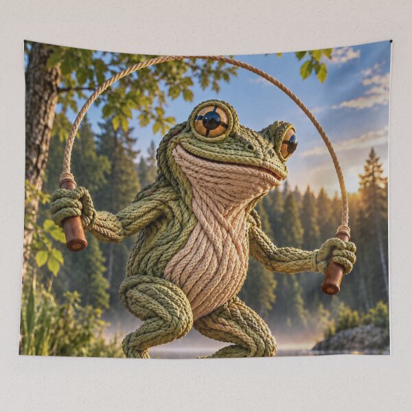 Item preview, Frog Jumping Rope by the Lake designed and sold by JUTElCONIC.