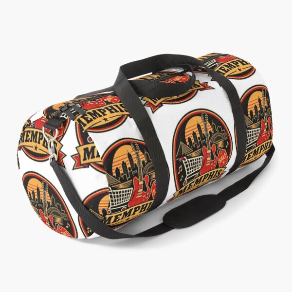 Item preview, Memphis Black Friday Shirt – Retro Shopping Guitar Badge Design designed and sold by Globalcitytees.