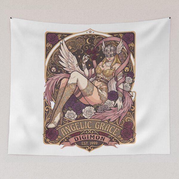Item preview, Angelic Grace – Gothic Angel Dark Fantasy Art Roses designed and sold by CuteKats.