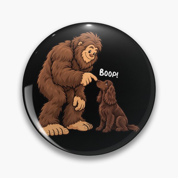 Item preview, Bigfoot and Field Spaniel Boop Fun Design Sasquatch designed and sold by rafaeltto.