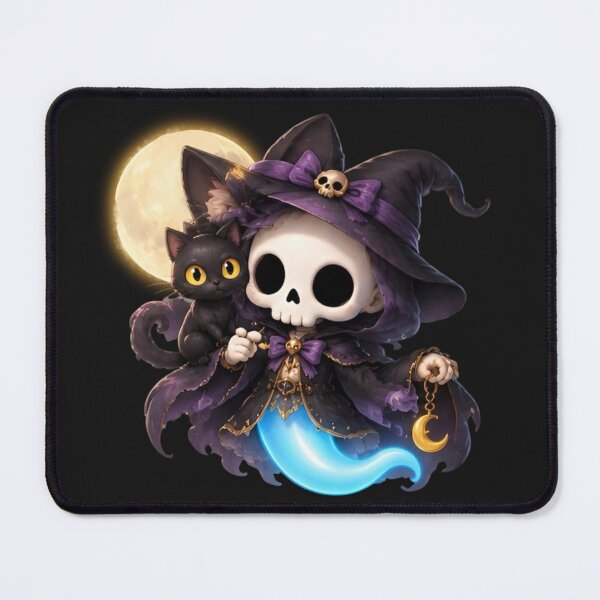 Item preview, Black Cat | Witchy Skeleton Spirit | Bonnie Fantasy & Legends Collection designed and sold by Zaru Art Studio.