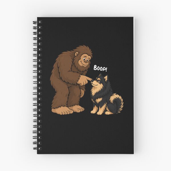 Item preview, Bigfoot and Finnish Lapphund Boop Fun Design Sasquatch designed and sold by rafaeltto.