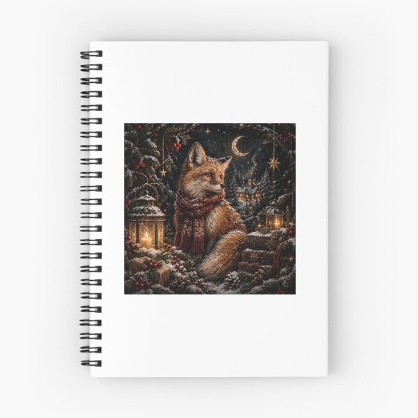 Item preview, Mystical Christmas Fox in Snowy Forest designed and sold by KristinaArts.