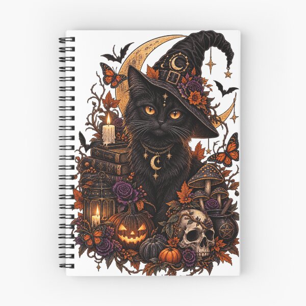 Item preview, Midnight Witch Cat designed and sold by storeAC.