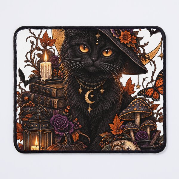 Item preview, Midnight Witch Cat designed and sold by storeAC.
