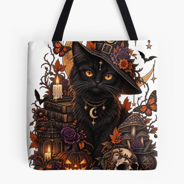 Item preview, Midnight Witch Cat designed and sold by storeAC.