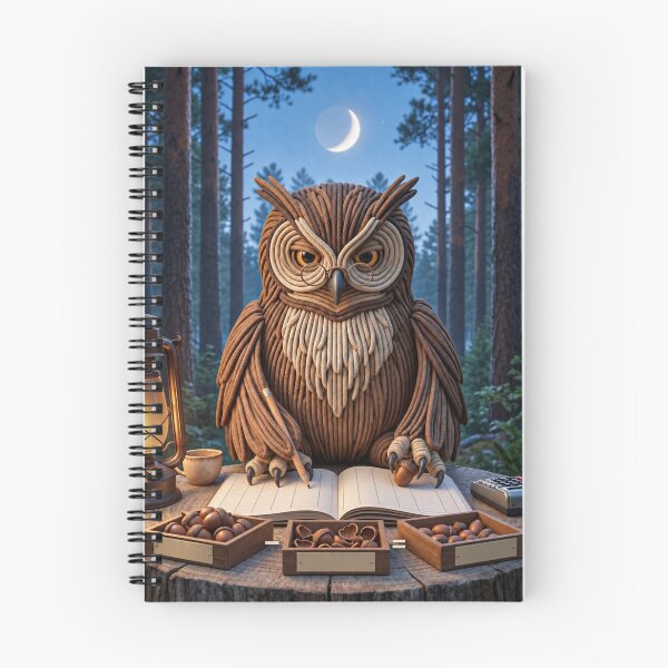 Item preview, Owl Reading an Open Book designed and sold by JUTElCONIC.