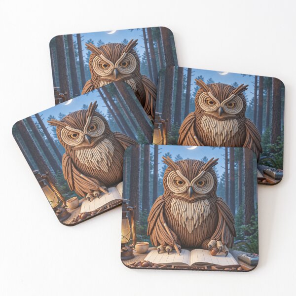Item preview, Owl Reading an Open Book designed and sold by JUTElCONIC.