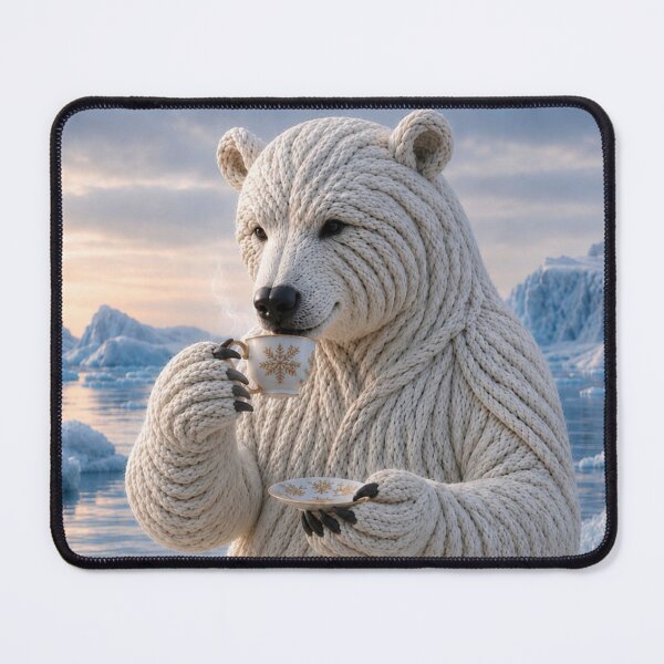 Item preview, Polar Bear Knitting on the Ice designed and sold by JUTElCONIC.