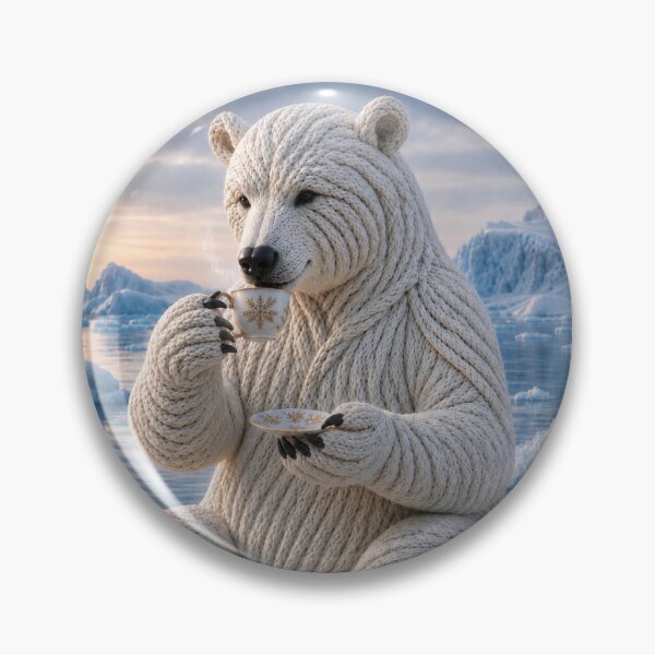 Item preview, Polar Bear Knitting on the Ice designed and sold by JUTElCONIC.