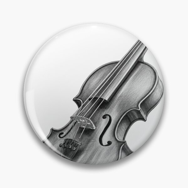 Item preview, Sketch Violin Drawing Black & White designed and sold by QuiteLiterallyX.