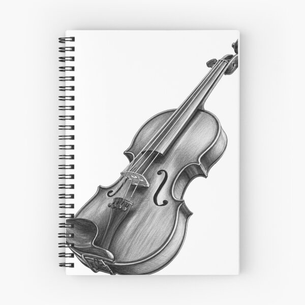 Item preview, Sketch Violin Drawing Black & White designed and sold by QuiteLiterallyX.