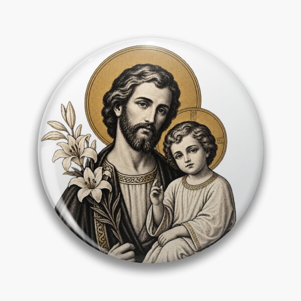 Item preview, Saint Joseph and Baby Jesus | Saint Joseph and Baby Jesus designed and sold by unetesierecato.