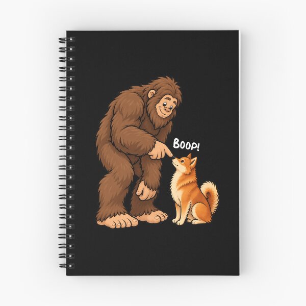Item preview, Bigfoot and Finnish Spitz Boop Fun Design Sasquatch designed and sold by rafaeltto.